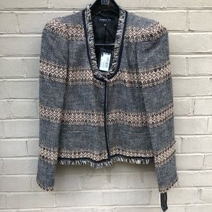 NWT Patrizia Pepe Firenze Woven Blazer Size 42/6
